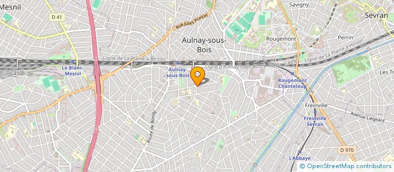 localisation de l'entreprise SCI ORL DU 14 JUILLET  AULNAY SOUS BOIS