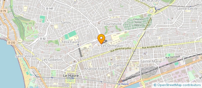 localisation de l'entreprise SCI ORL FRANCOIS 1ER-SERY à LE HAVRE