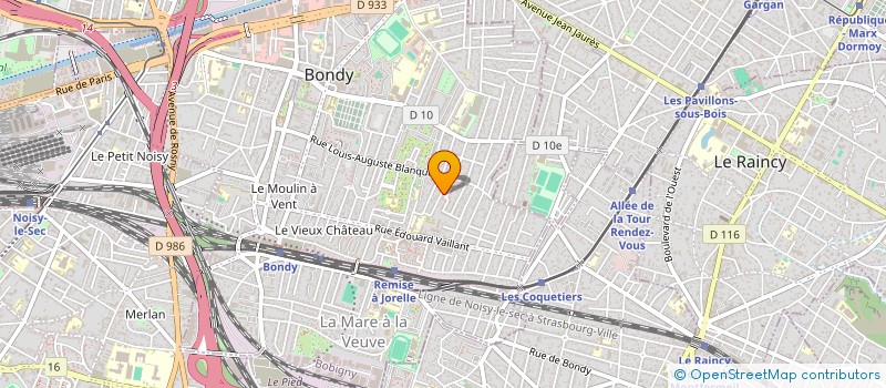 localisation de l'entreprise SCI ORLA  BONDY