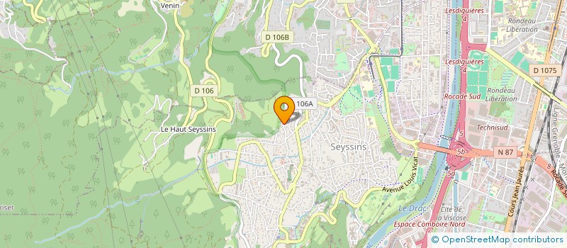 localisation de l'entreprise SCI ORLANE à SEYSSINS