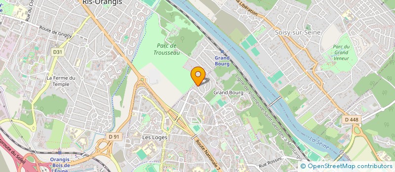 localisation de l'entreprise SCI ORLEANIE à EVRY-COURCOURONNES