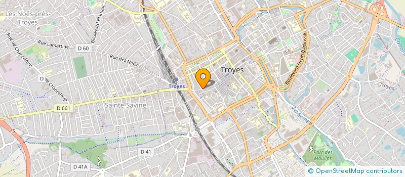 localisation de l'entreprise SCI ORLEANS à TROYES