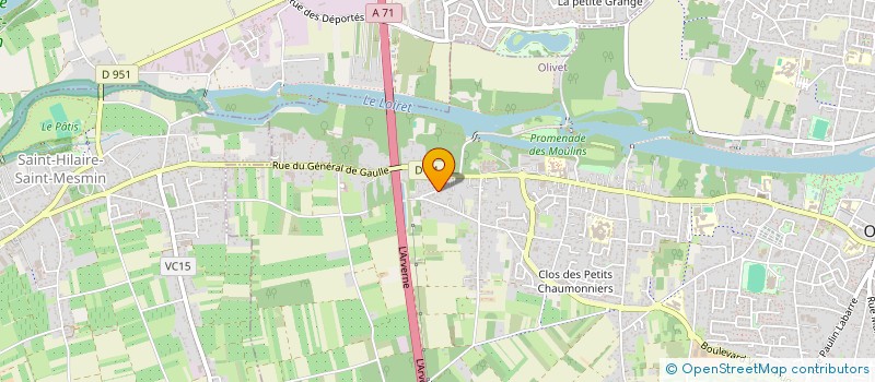 localisation de l'entreprise SCI ORLEANS PAIX à OLIVET