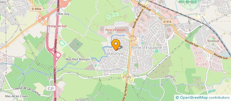 localisation de l'entreprise SCI ORLES EST à PERPIGNAN
