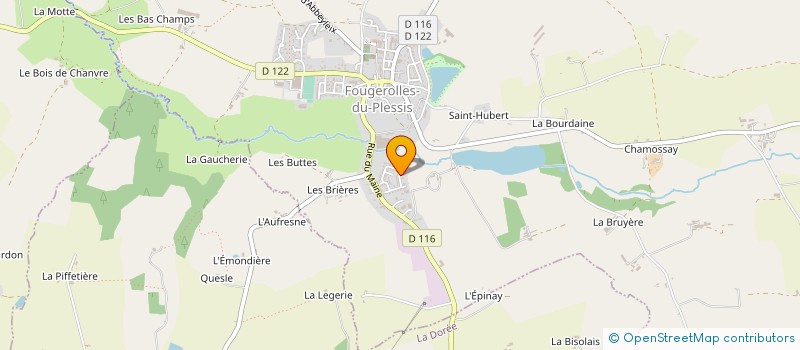 localisation de l'entreprise SCI ORLTIMGUE  FOUGEROLLES DU PLESSIS