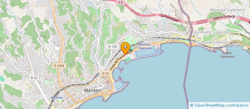 localisation de l'entreprise SCI ORLY à MENTON