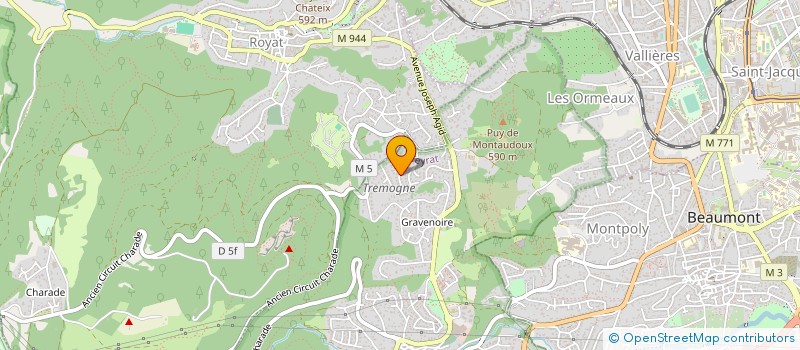 localisation de l'entreprise SCI ORMANI  CEYRAT