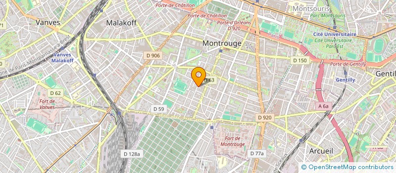 localisation de l'entreprise SCI ORMAZ  MONTROUGE