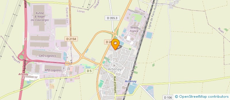 localisation de l'entreprise SCI ORMIMMO à ARTENAY