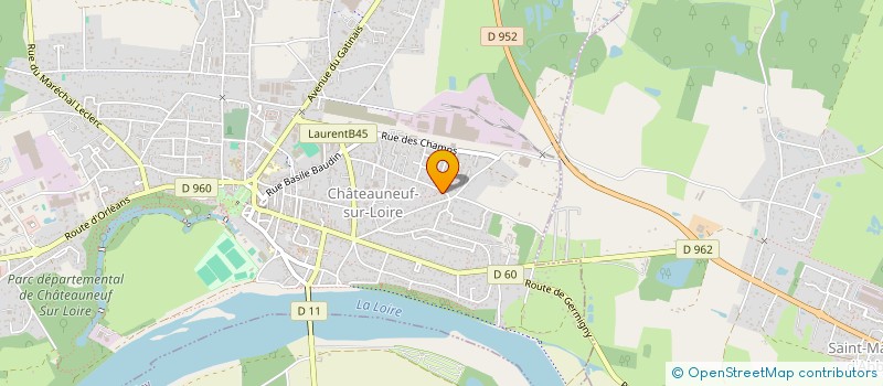 localisation de l'entreprise SCI ORMU à CHATEAUNEUF-SUR-LOIRE