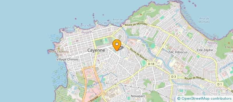 localisation de l'entreprise SCI   ORMYJE  CAYENNE