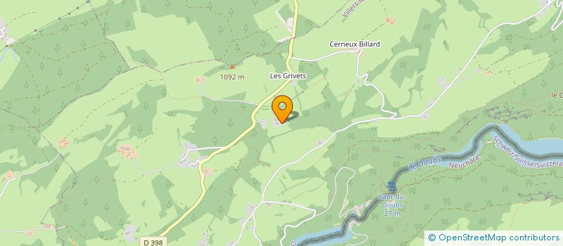 localisation de l'entreprise SCI ORNAISONS CORBIERES  VILLERS-LE-LAC