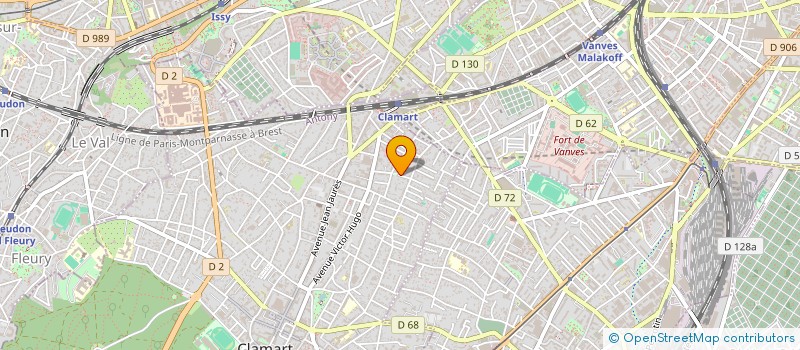 localisation de l'entreprise SCI ORNELLA à CLAMART