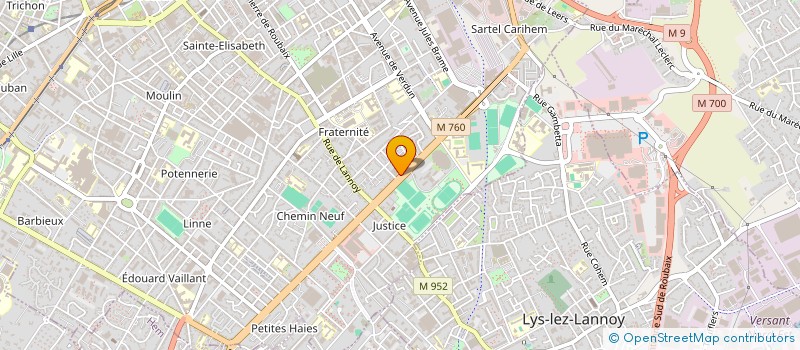 localisation de l'entreprise SCI ORNELLA  ROUBAIX