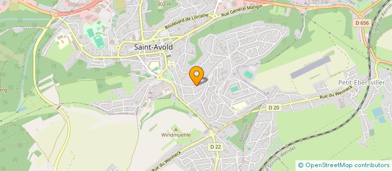 localisation de l'entreprise SCI ORNIEL  SAINT-AVOLD