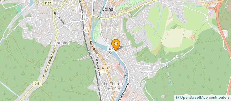 localisation de l'entreprise SCI ORNOVA INVEST à EPINAL