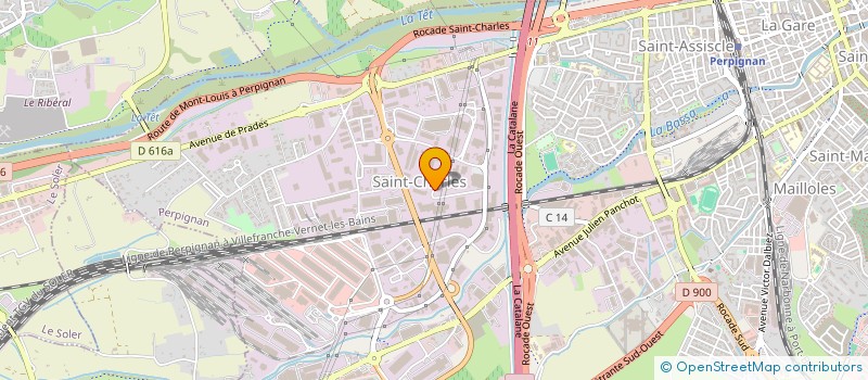 localisation de l'entreprise SCI OROWE  PERPIGNAN