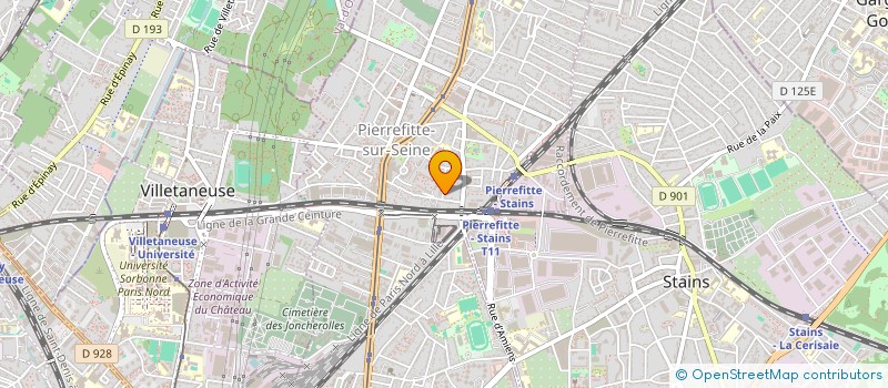 localisation de l'entreprise SCI ORPHEE à PIERREFITTE-SUR-SEINE