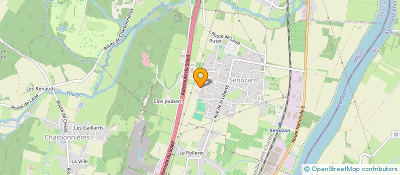 localisation de l'entreprise SCI ORPHEE  SENOZAN