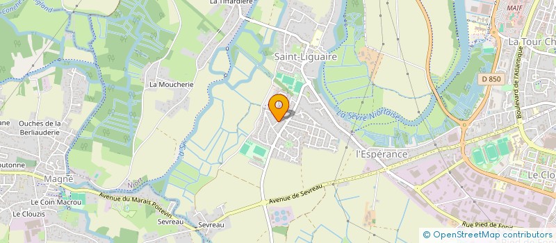 localisation de l'entreprise SCI ORPHEE à NIORT
