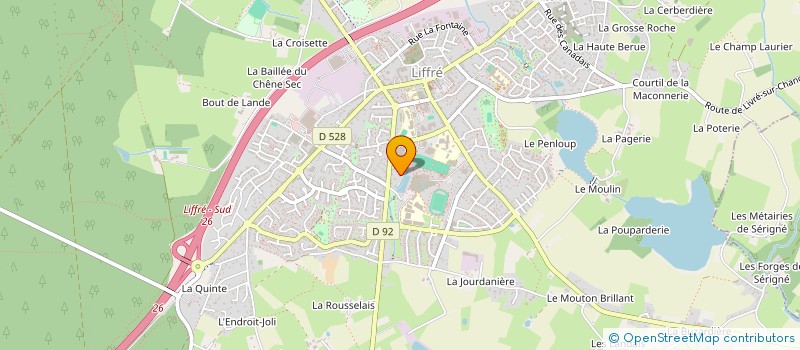 localisation de l'entreprise SCI ORPHEE  LIFFRE