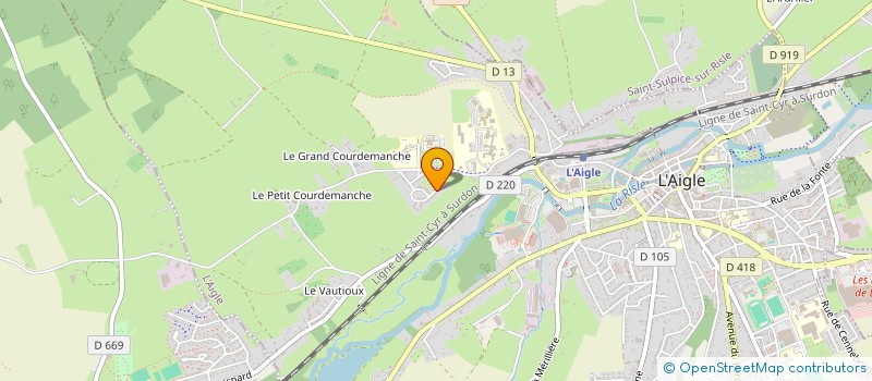 localisation de l'entreprise SCI ORPHEE à L'AIGLE