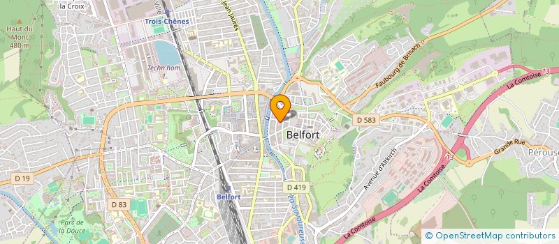 localisation de l'entreprise SCI ORPHEE à BELFORT