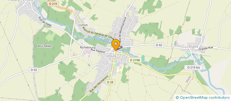 localisation de l'entreprise SCI ORPHELIAN  VOULX