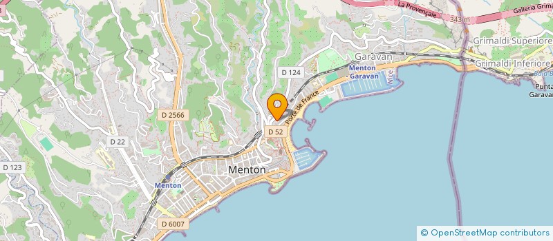 localisation de l'entreprise SCI ORPHEUS à MENTON