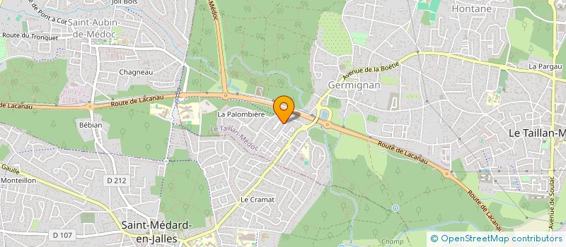 localisation de l'entreprise SCI ORPHIE  LE TAILLAN-MEDOC