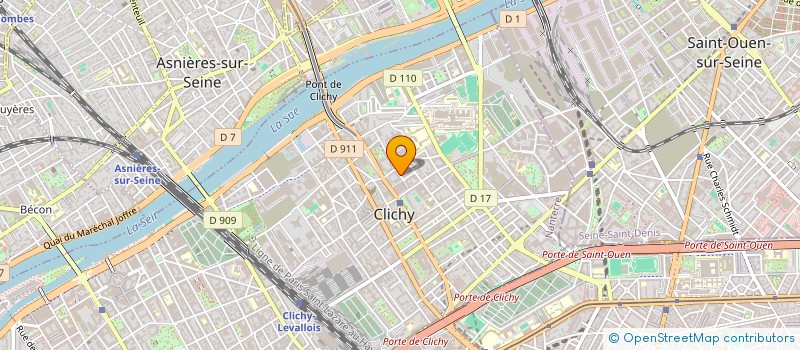 localisation de l'entreprise SCI ORPI PARADINAS à CLICHY