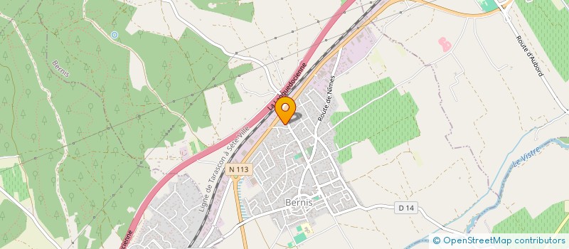 localisation de l'entreprise SCI ORROMIGUI  BERNIS