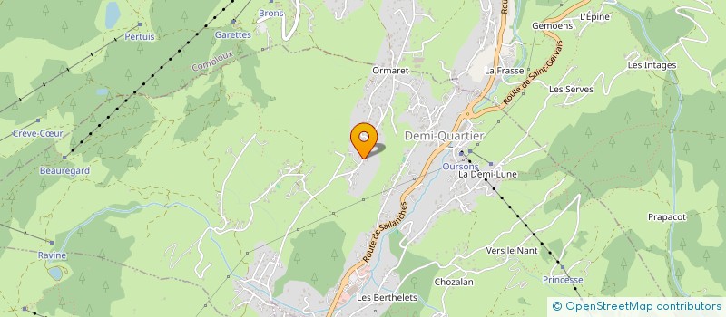 localisation de l'entreprise SCI ORS  DEMI-QUARTIER