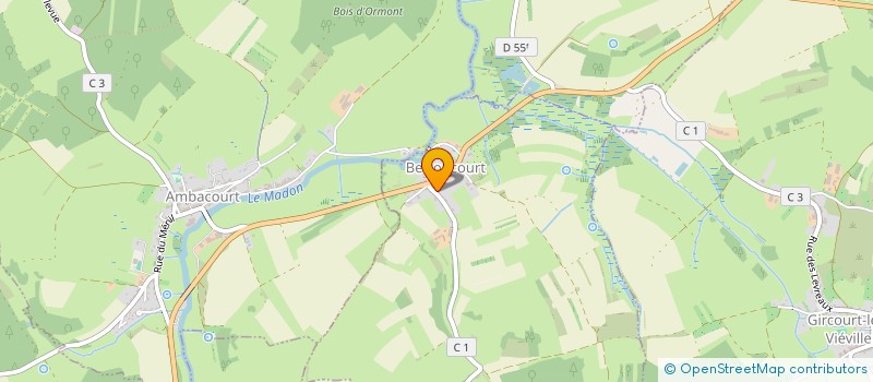 localisation de l'entreprise SCI ORSAGO  BETTONCOURT