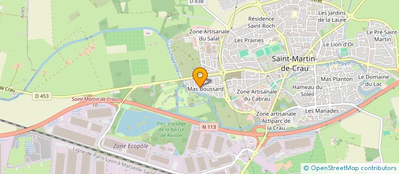 localisation de l'entreprise SCI ORSATELLI à SAINT MARTIN DE CRAU