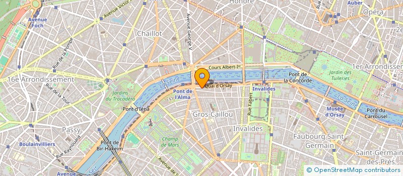 localisation de l'entreprise SCI ORSAY CHANTILLY à PARIS