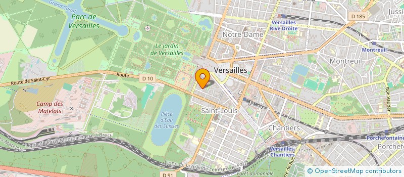 localisation de l'entreprise SCI ORSO à VERSAILLES
