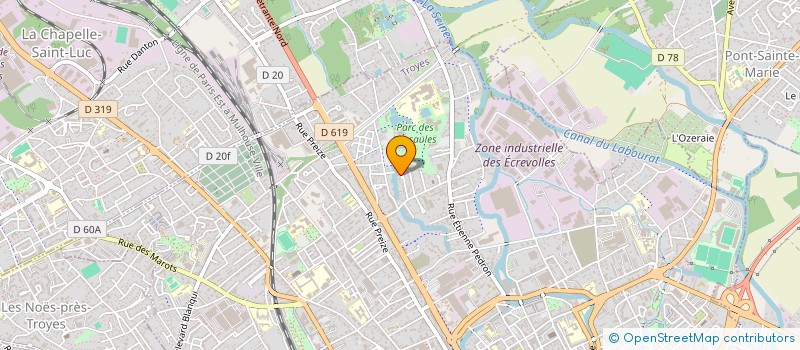 localisation de l'entreprise SCI ORSO à TROYES