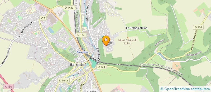 localisation de l'entreprise SCI ORSYLVA  BARENTIN