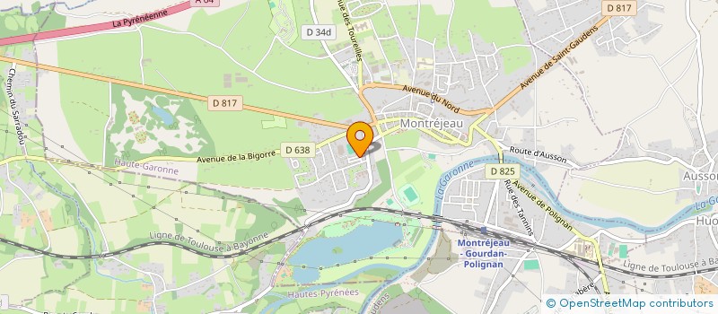 localisation de l'entreprise SCI ORTBE  MONTREJEAU