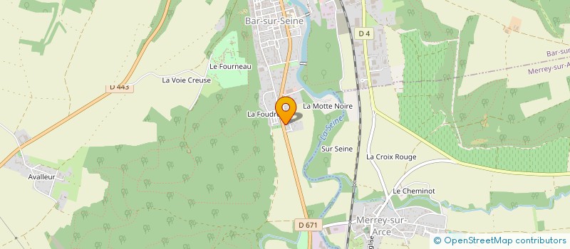 localisation de l'entreprise SCI ORTEGA à BAR-SUR-SEINE