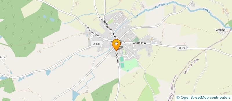 localisation de l'entreprise SCI ORTEZE  VASLES