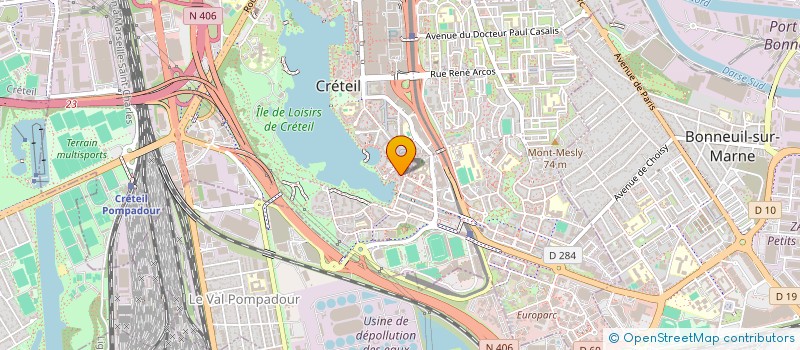 localisation de l'entreprise SCI ORTH'EAU à CRETEIL