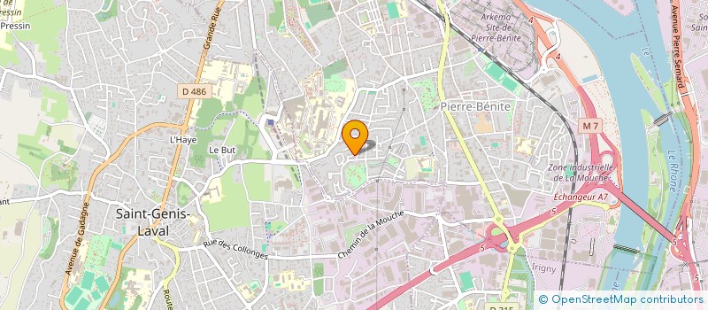 localisation de l'entreprise SCI ORTHEC  OULLINS-PIERRE-BENITE