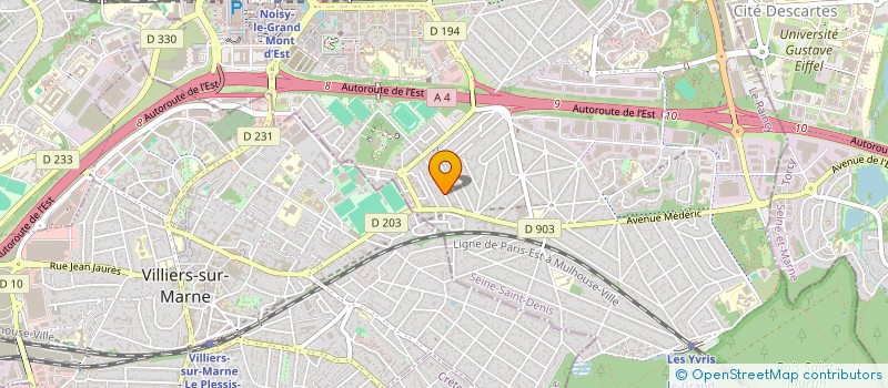 localisation de l'entreprise SCI ORTHENCIA  NOISY-LE-GRAND