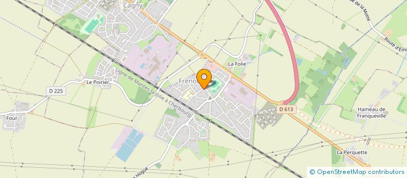 localisation de l'entreprise SCI ORTHO 2A  FRENOUVILLE