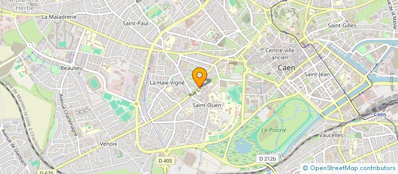 localisation de l'entreprise SCI ORTHO à CAEN