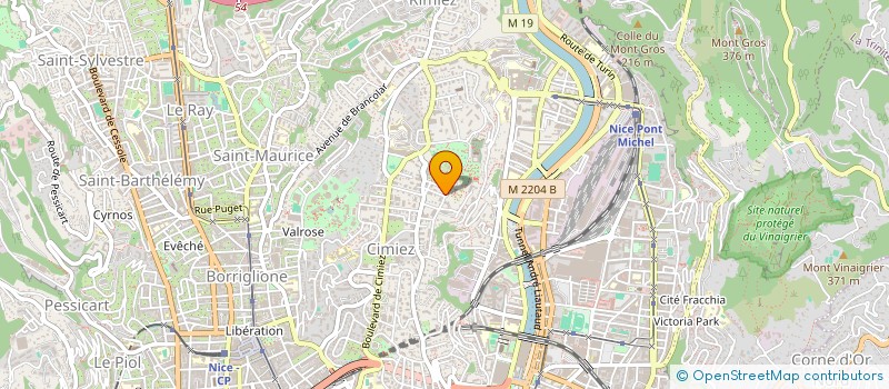 localisation de l'entreprise SCI ORTHO à NICE