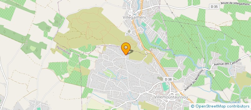 localisation de l'entreprise SCI ORTHO à VILLEMOUSTAUSSOU