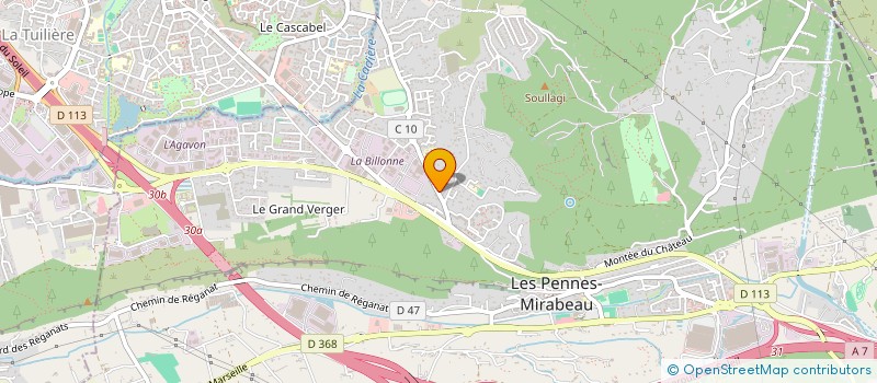 localisation de l'entreprise SCI ORTHO à LES PENNES-MIRABEAU
